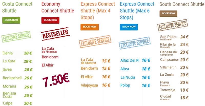 BENICONNECT: Shared or Express Shuttles and Private Taxi (ALC) Alicante ...